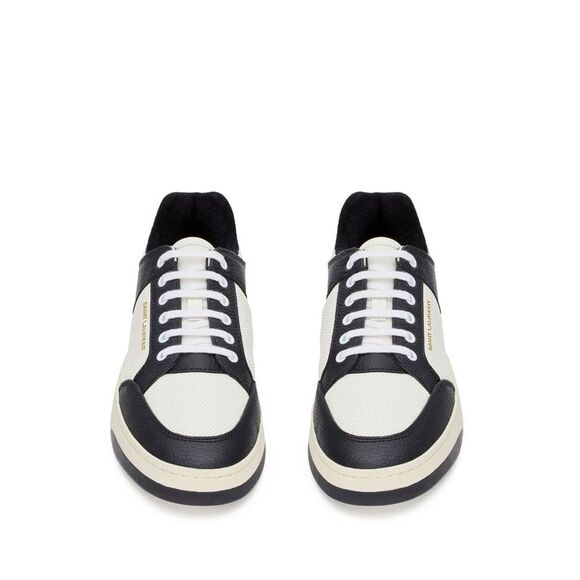 Saint Laurent Men Sl/61 Leather Sneakers - Picture 3 of 4